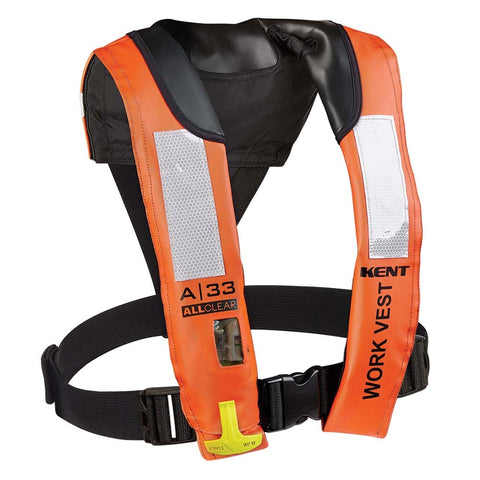 Kent Sporting Goods Qualifies for Free Shipping Kent A-33 All Clear Auto Inflatable Work Vest #134402-200-004-21