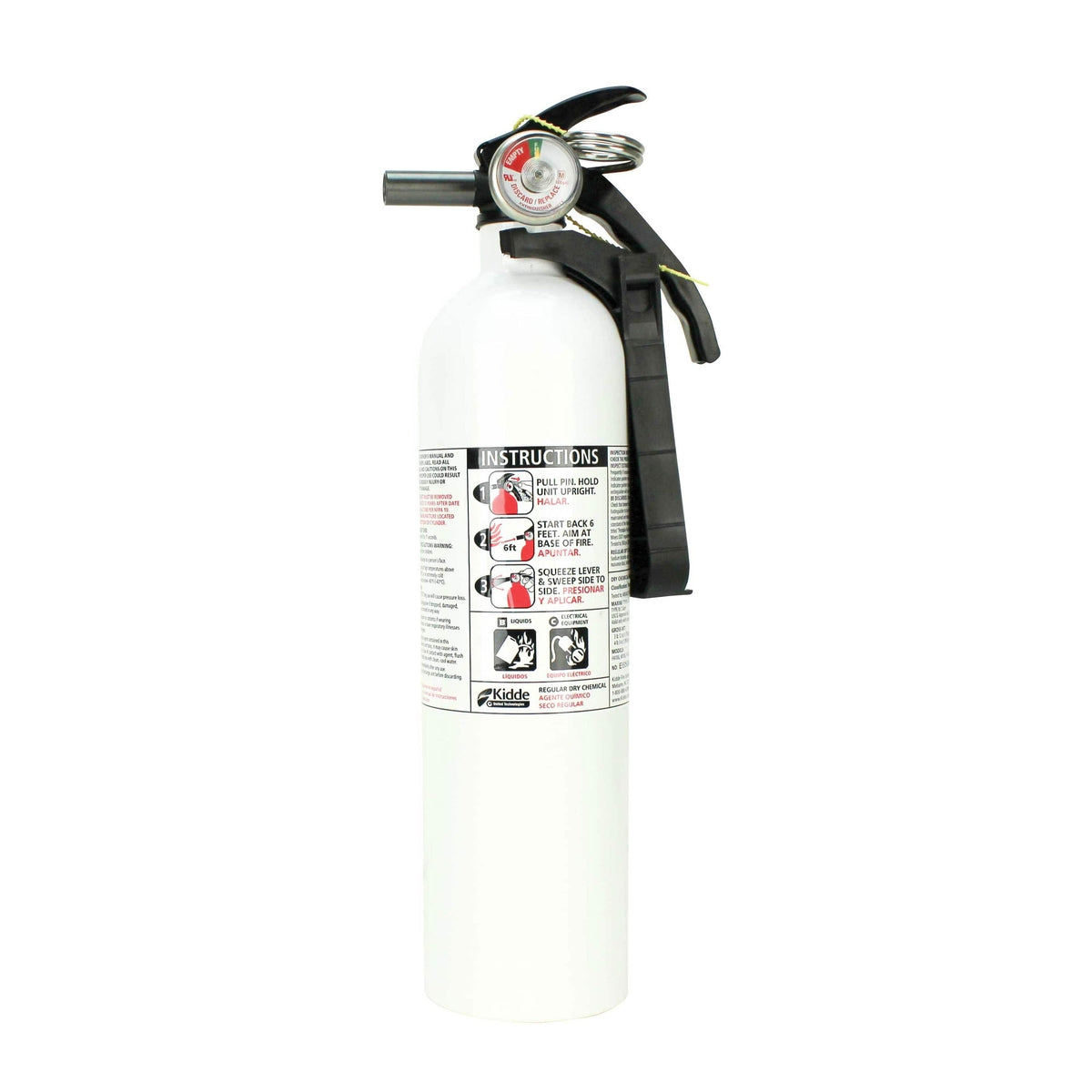 Kidde In-Store Pickup Only Kidde Fire Extinguisher 10bc with Gauge #466628MTLK
