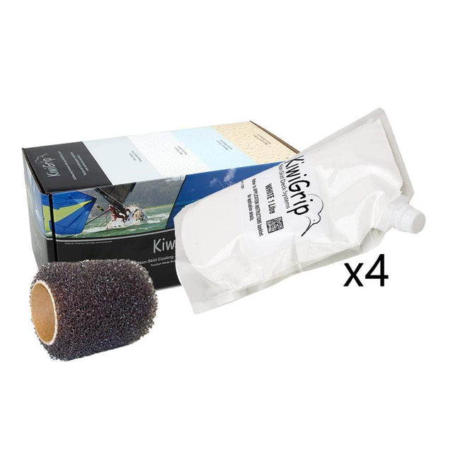 KiwiGrip Qualifies for Free Shipping Kiwigrip White 4 Liter Pouch With Roller #KG-4WP-R