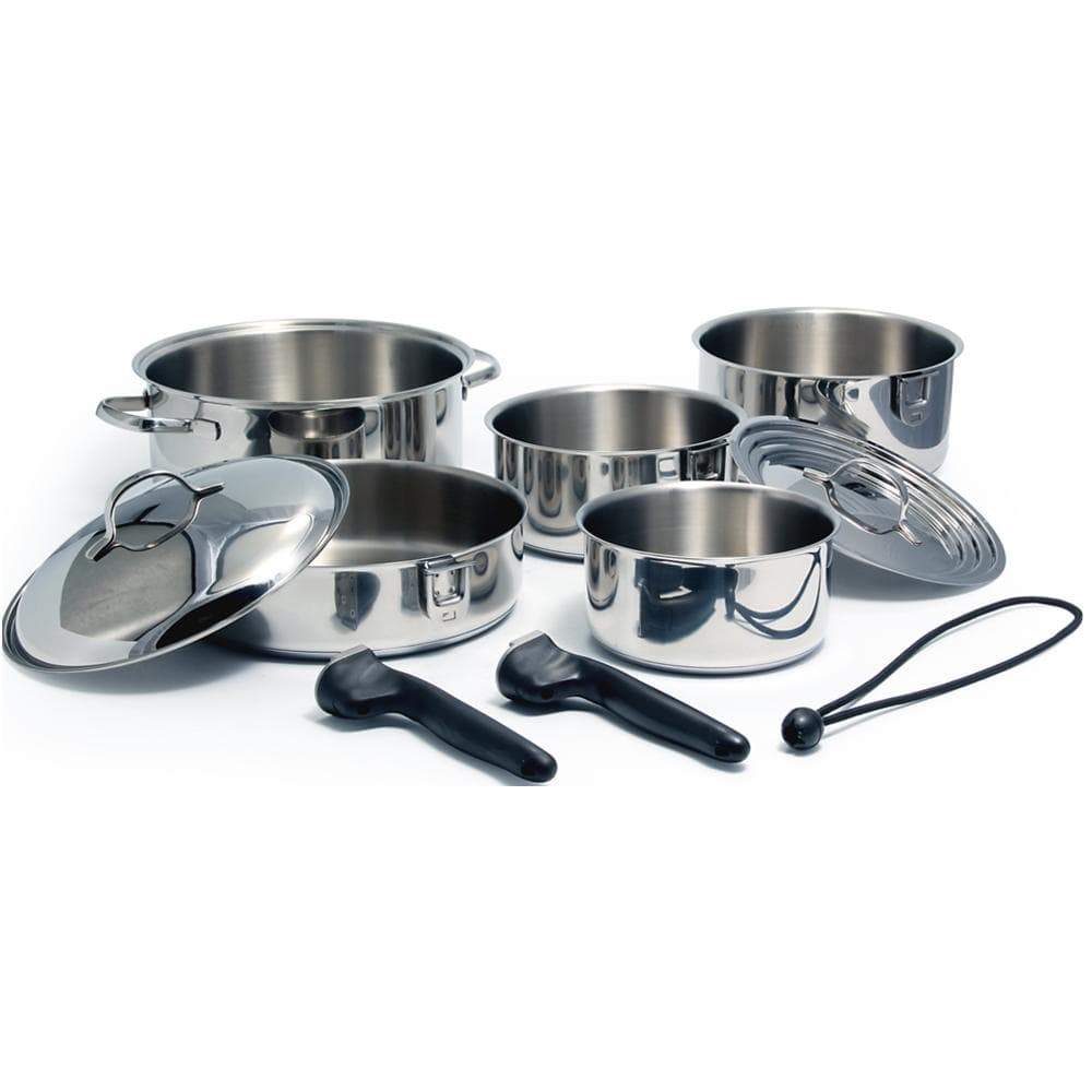 Kuuma Products Qualifies for Free Shipping Kuuma 10-Piece Stainless Nesting Cookware Set Induction #58371