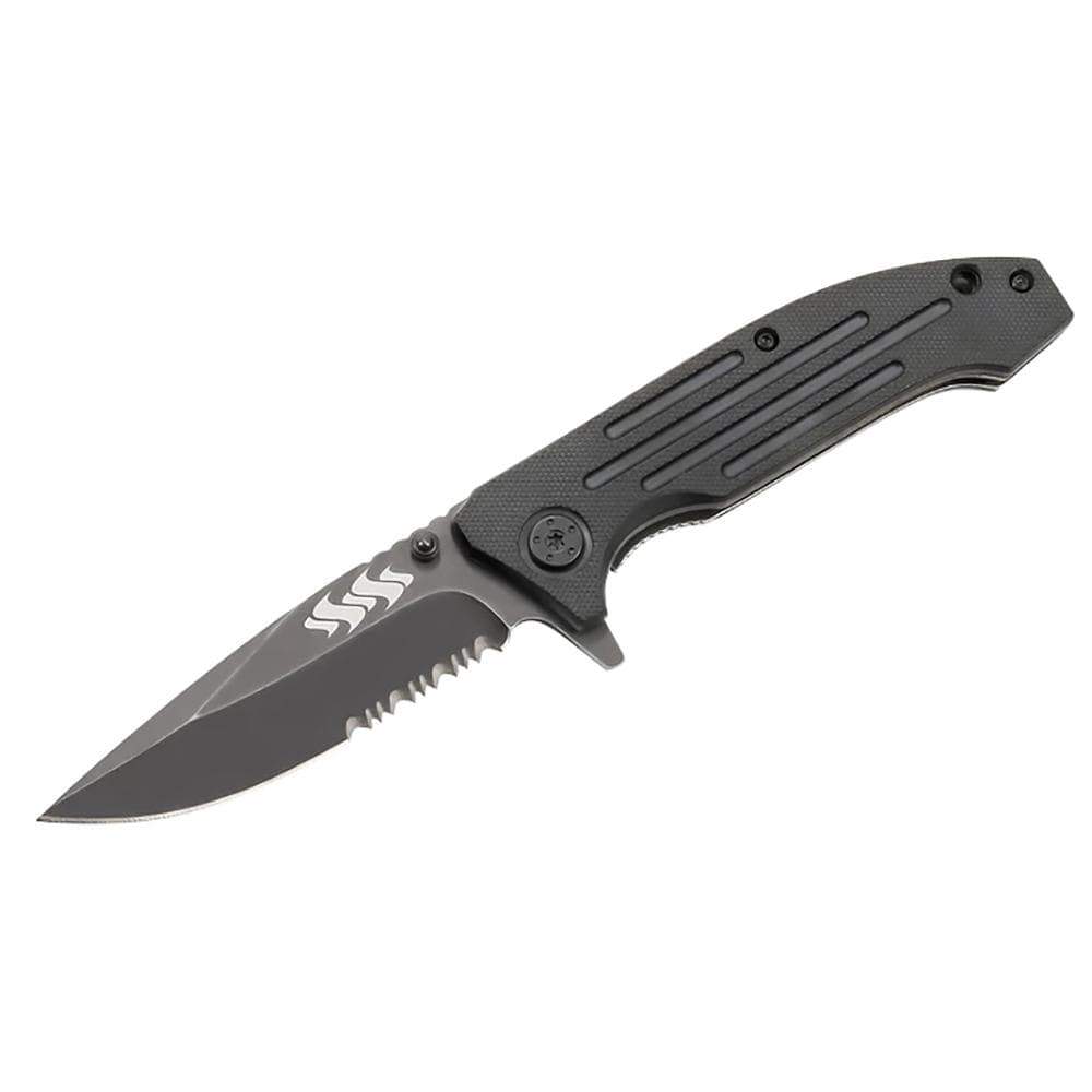 Kuuma Products Qualifies for Free Shipping Kuuma 4.5" Serrated Folding Knife Stainless #51911