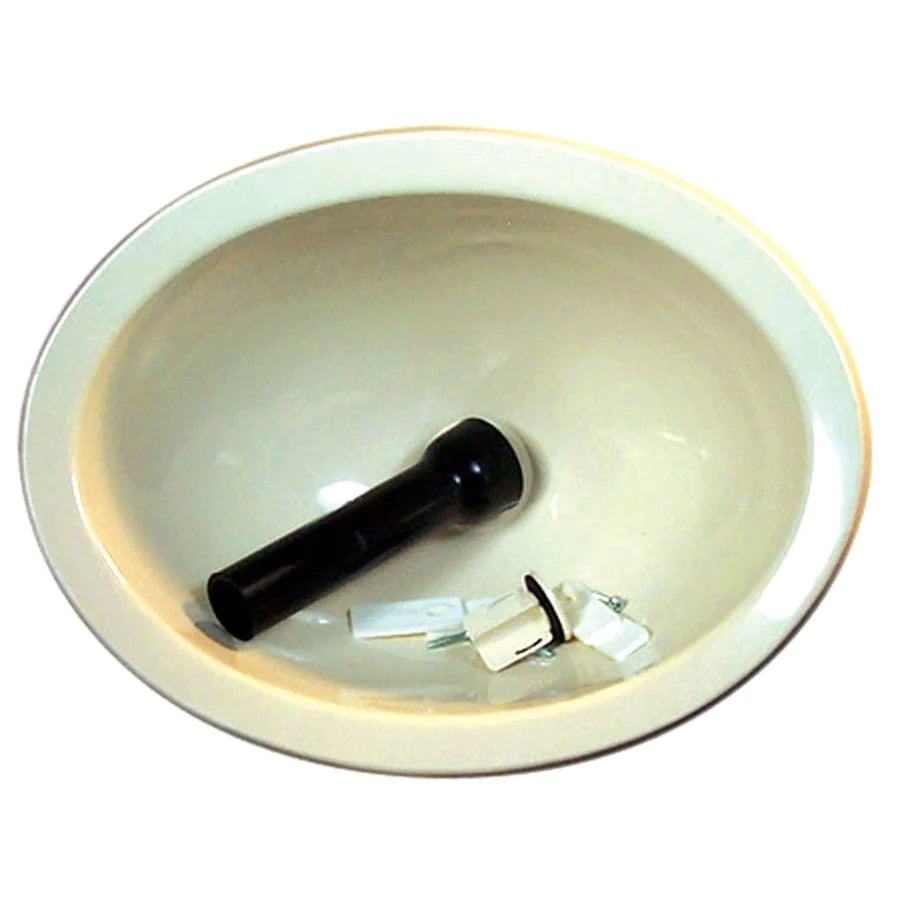 LaSalle Bristol Qualifies for Free Shipping LaSalle Bristol Ivory-White ABS Oval Sink #16156PP