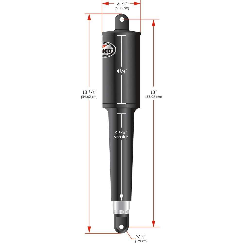 Lenco Marine Qualifies for Free Shipping Lenco 102 Series Standard Actuator 12v 4-1/4" Stroke #15059-001