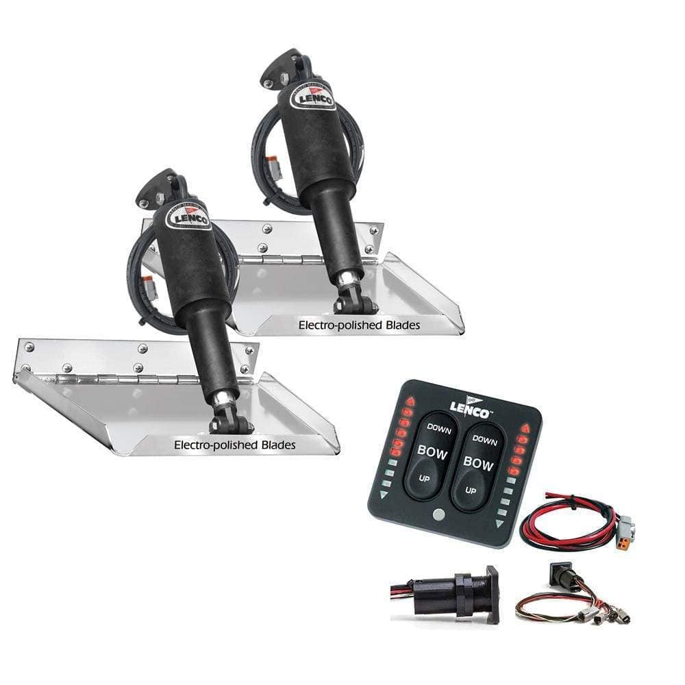 Lenco Marine Qualifies for Free Shipping Lenco 12" x 9" Performance Tab Kit with Indicator Switch #RT12X9I