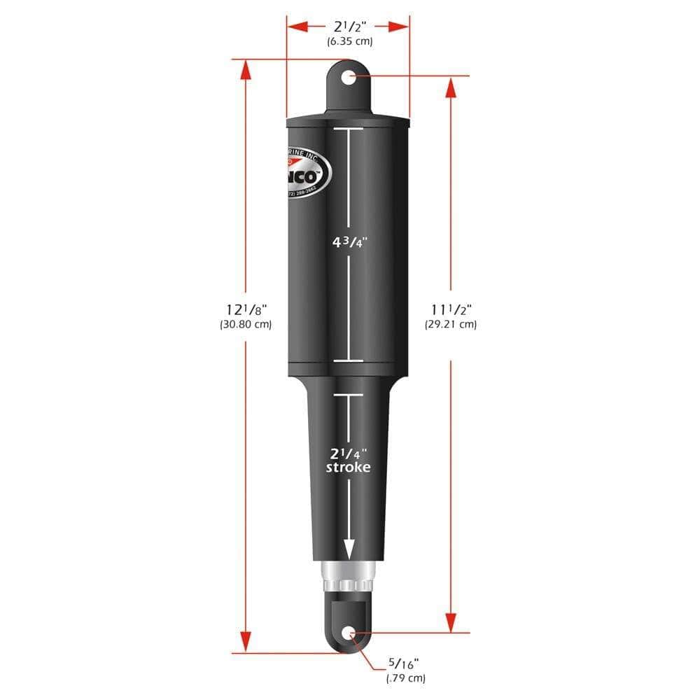 Lenco Marine Qualifies for Free Shipping Lenco 12v 2-1/4" Stroke Actuator with 6' Wire #15054-001