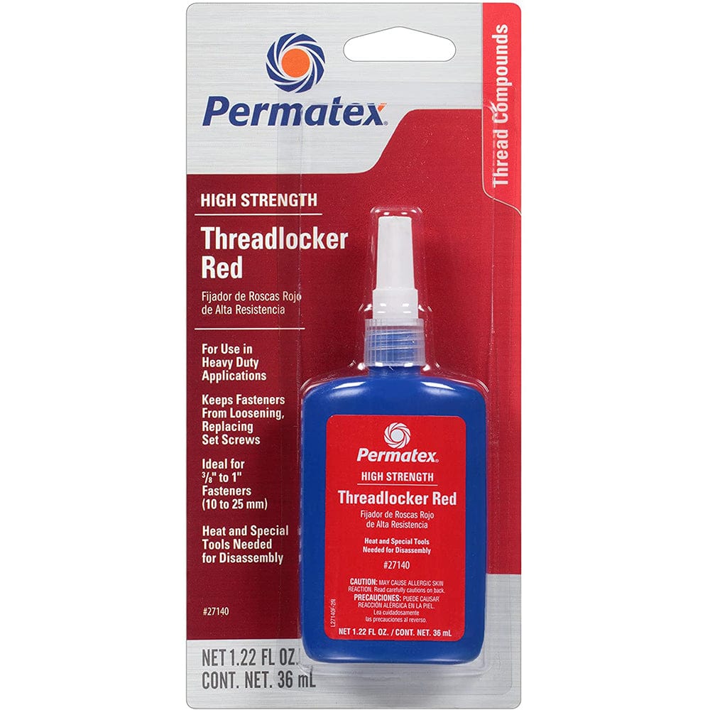 Loctite-Permatex Qualifies for Free Shipping Loctite-Permatex Hi-Strength Threadlock Red #27140
