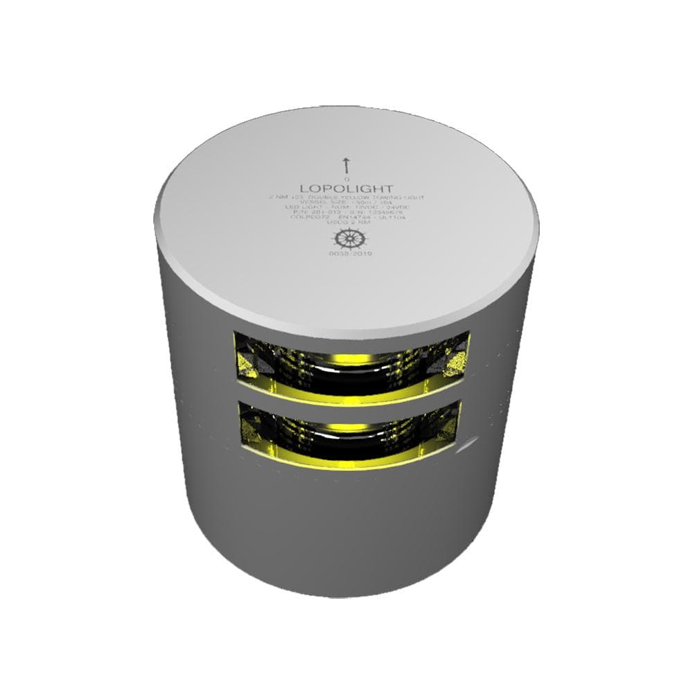 Lopolight Qualifies for Free Shipping Lopolight Double Stern Towing Light 2nm Silver Housing #201-013ST