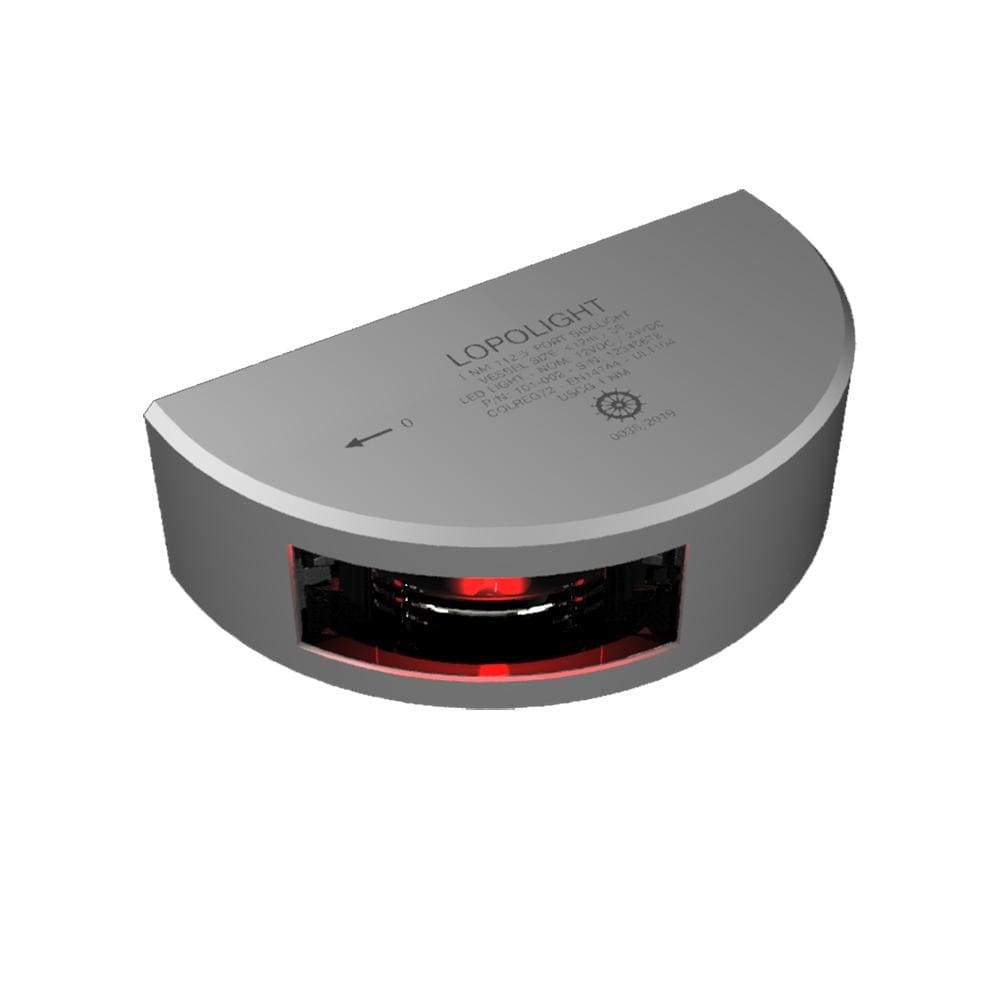 Lopolight Qualifies for Free Shipping Lopolight Red Port Sidelight 1nm Silver Housing #101-002