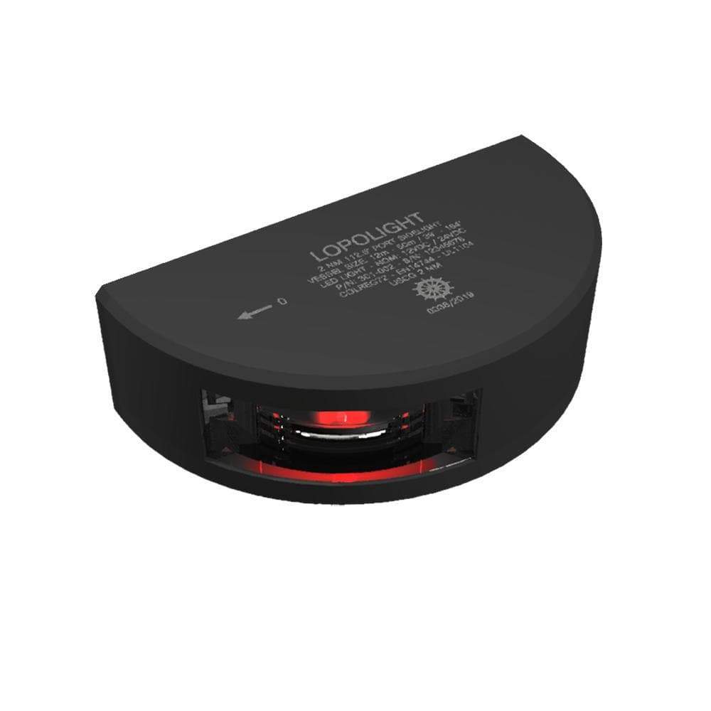 Lopolight Qualifies for Free Shipping Lopolight Red Port Sidelight 2nm Black Housing #301-002-B