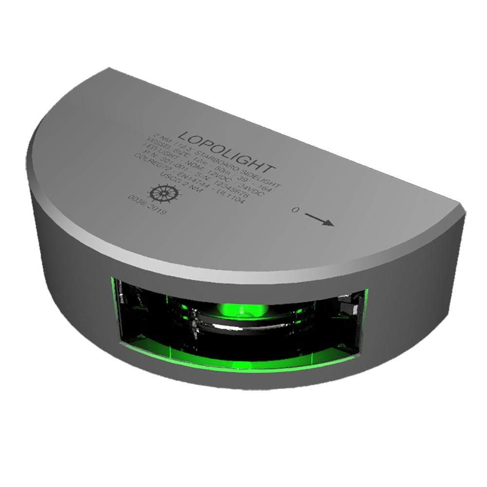 Lopolight Qualifies for Free Shipping Lopologht Green Starboard Sidelight with 6m Cable 2nm #301-001-6M