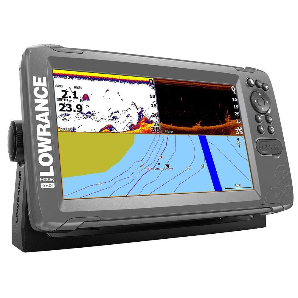 Lowrance Qualifies for Free Shipping Lowrance HOOK2-9 Splitshot HDI US/Canada Nav+ Bundle #000-14298-001