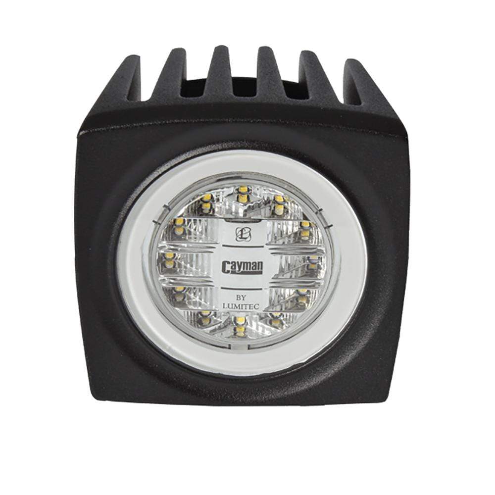 Lumitec Cayman Flood Light White Light Black Housing #101256