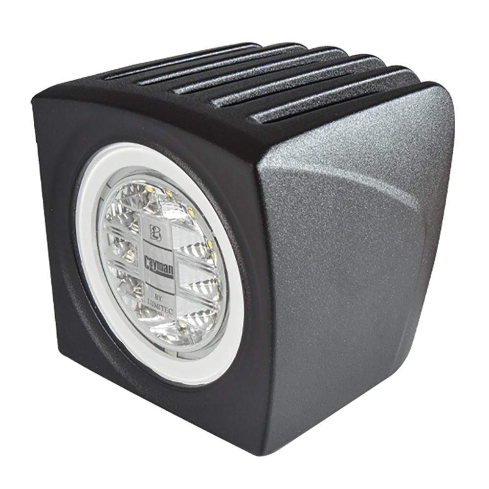 Lumitec Cayman Flood Light White/Red Light Black Housing #101258