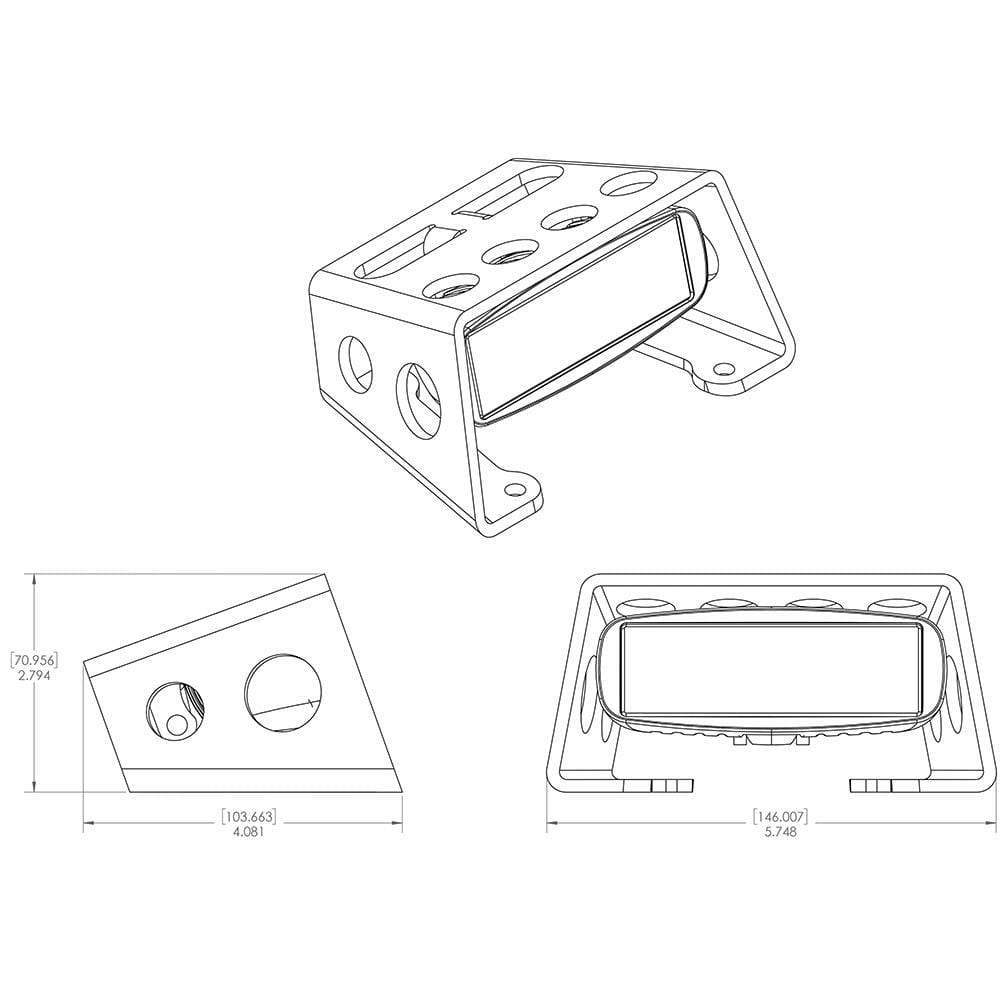 Lumitec Qualifies for Free Shipping Lumitec Diesel Flood Light Black Housing White Light #101303