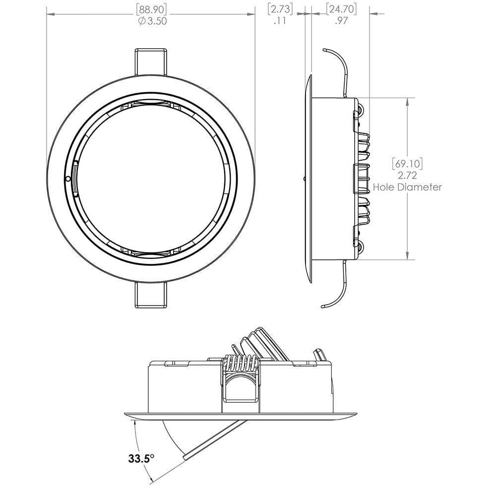 Lumitec Mirage Positionable Down Light Spectrum #115127