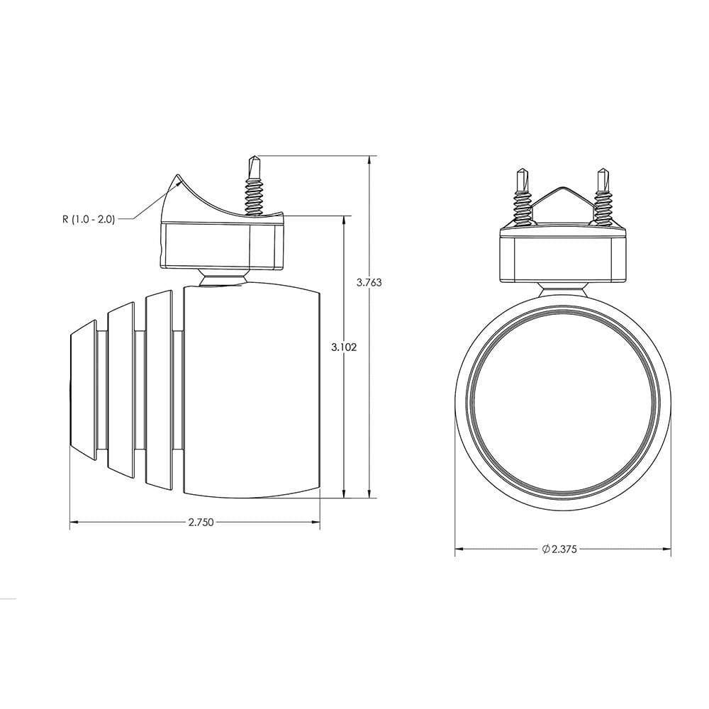 Lumitec Qualifies for Free Shipping Lumitec Octane LED Flood Light Brushed Housing #101330