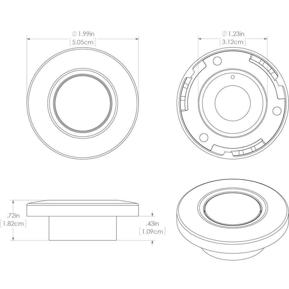 Lumitec Qualifies for Free Shipping Lumitec Orbit Spectrum Down Light Brushed Housing #112507