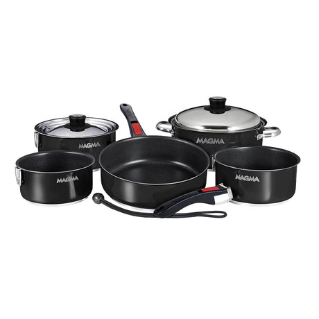 Magma Products Qualifies for Free Shipping Magma Nestable 10-Piece Jet Black/Slate Black Induction #A10-366-JB-2-IN