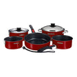 Magma Products Qualifies for Free Shipping Magma Nesting 10-Piece Red Slate Black Ceramica Induction #A10-366-MR-2-IN