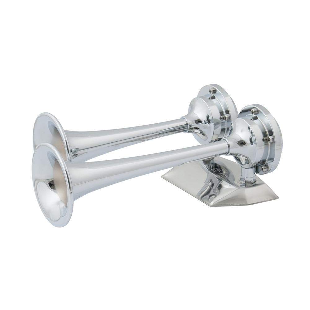 Marinco Recreational Group Qualifies for Free Shipping Marinco 12v Chrome Plated Dual Trumpet Mini Air Horn #10108