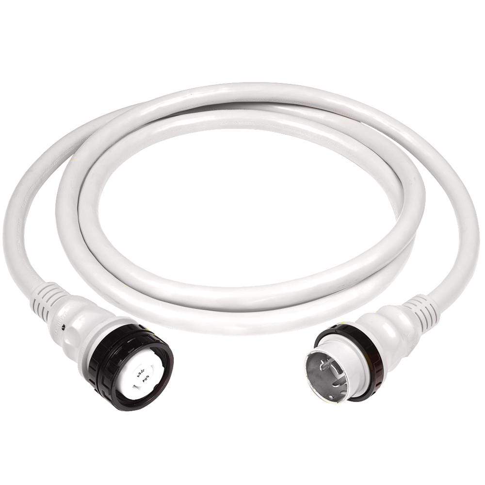 Marinco Recreational Group Qualifies for Free Shipping Marinco 50a 125/250v Shore Power Cable 25' White #6152SPPW-25