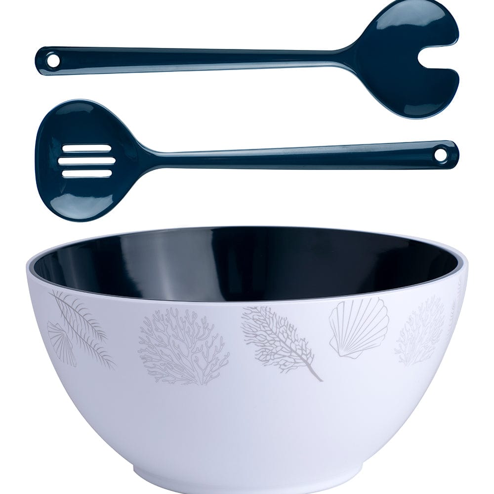 Marine Business Qualifies for Free Shipping Marine Business Living Salad Bowl & Cutlery #18008