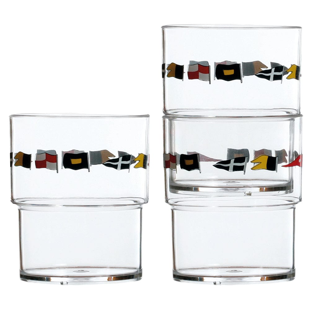 Marine Business Qualifies for Free Shipping Marine Business Regata Stackable Glass Set-12 #12103C