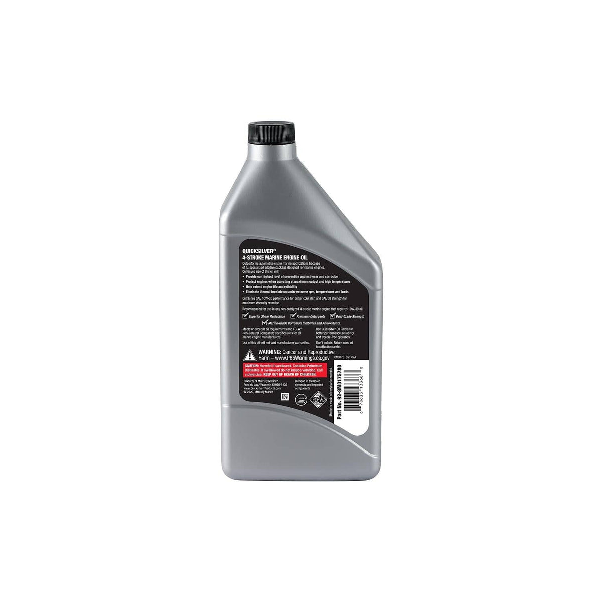 Mercury Marine Qualifies for Free Shipping Mercury 10w30 Full Synthetic Oil Quart #92-8M0175780