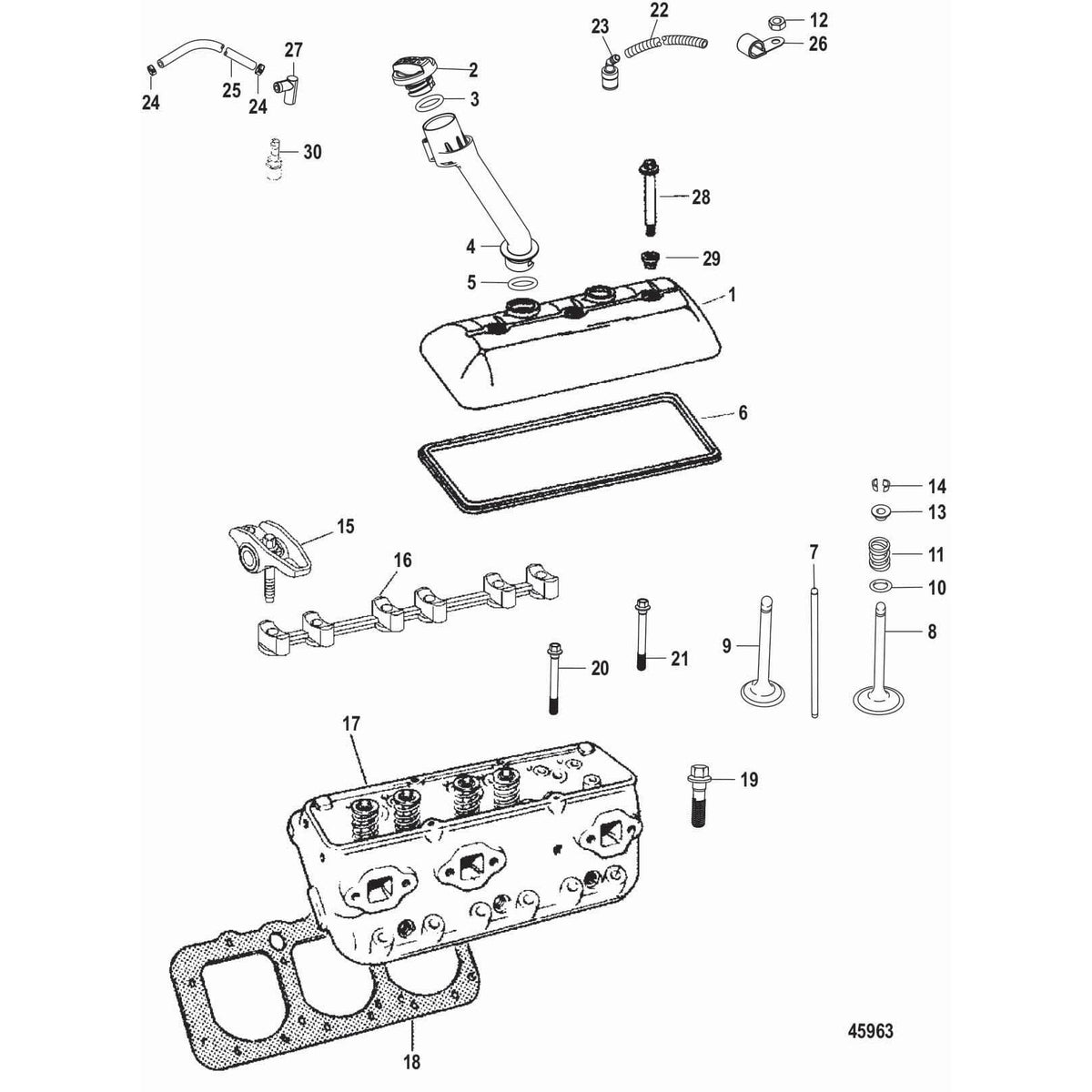 Mercury Marine Qualifies for Free Shipping Mercury Breather Assembly #97850T