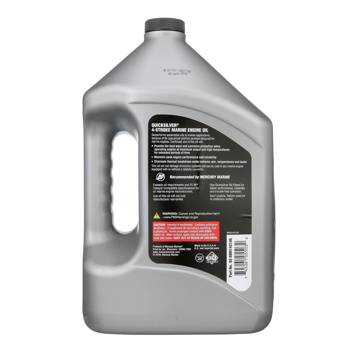 Mercury Marine Qualifies for Free Shipping Mercury Marine 10W30 Oil Synthetic Gallon #8M0142146