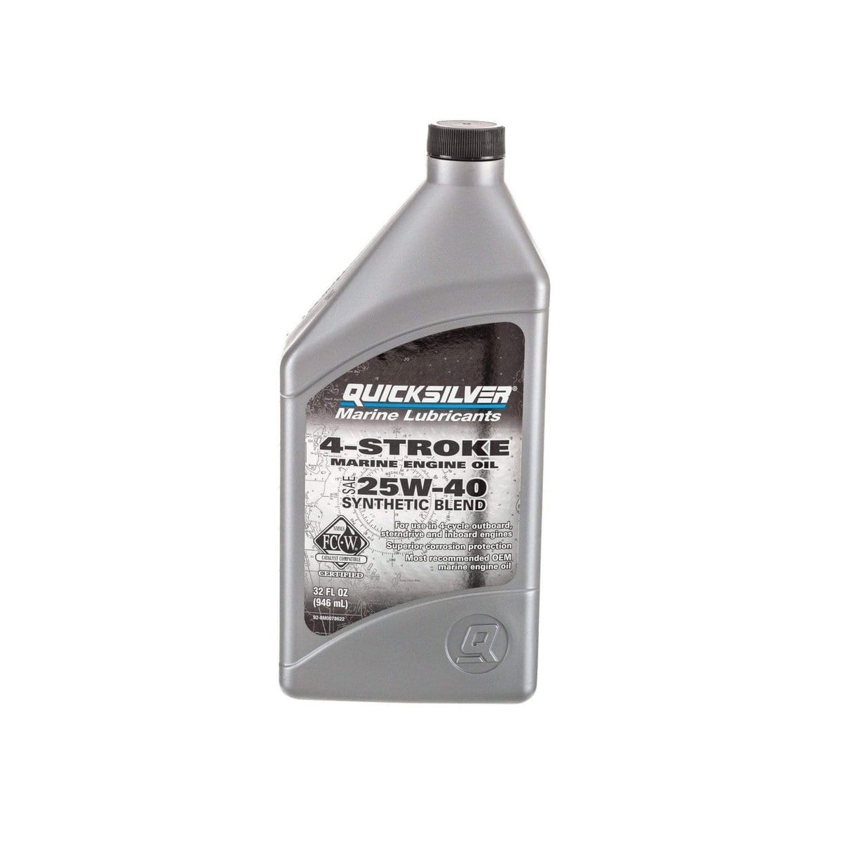 Mercury Marine Qualifies for Free Shipping Mercury Marine 25w40 Synthetic Blend Marine Engine Oil Quart #92-8M0078622