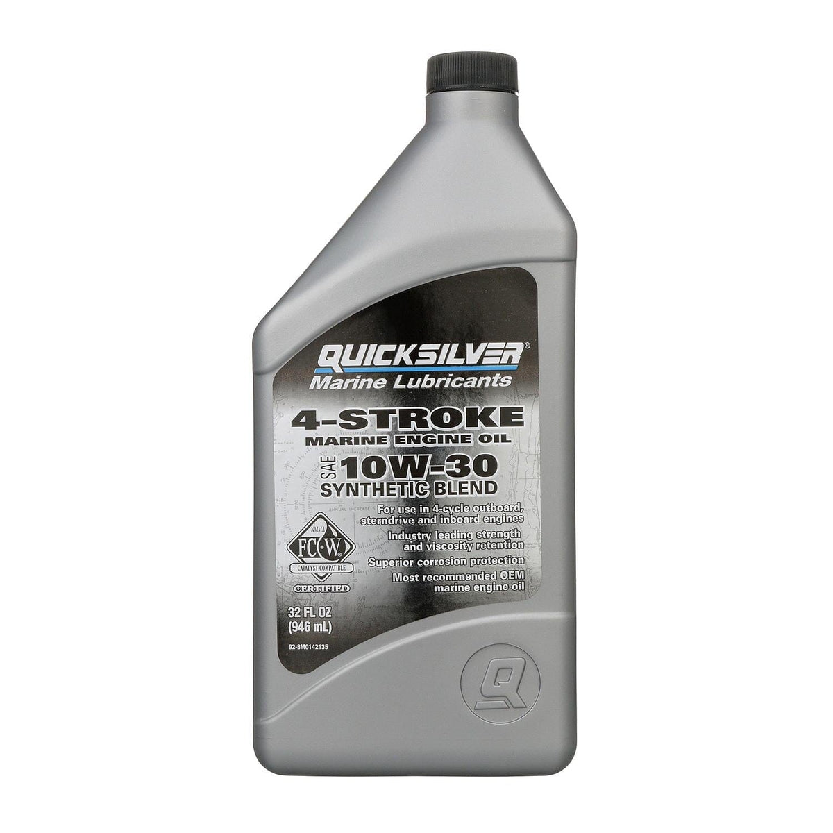 Mercury Marine Qualifies for Free Shipping Mercury Marine 4-Stroke 10W30 Synthetic Oil Quart #92-8M0142135