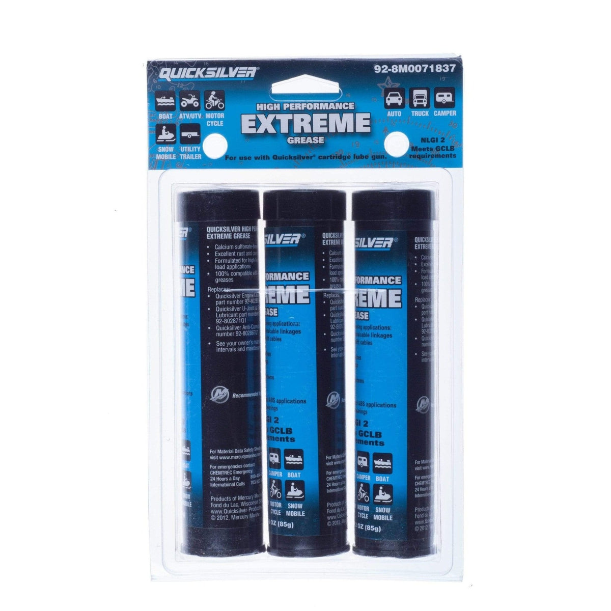 Mercury Marine Qualifies for Free Shipping Mercury Marine Grease-Extreme 3 oz 3-pk #92-8M0071837