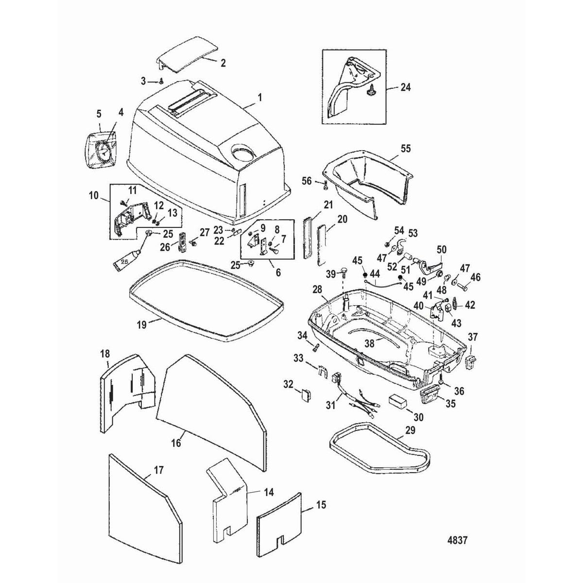 Mercury Marine Qualifies for Free Shipping Mercury Marine Prop Hardware Kit Mercury/Mariner V6 & I/O #827614A3