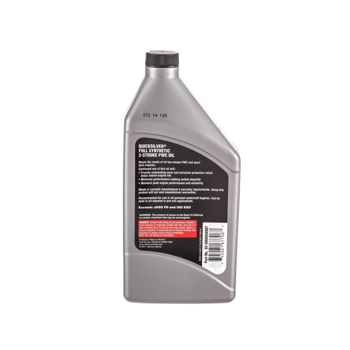 Mercury Marine Qualifies for Free Shipping Mercury Marine PWC 2-Stroke Synthetic Oil Quart #92-8M0058907
