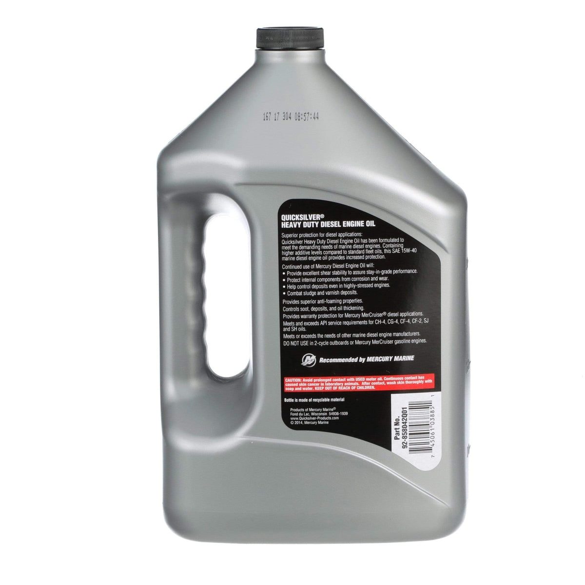 Mercury Marine Qualifies for Free Shipping Mercury Marine SAE 15w40 Diesel Oil Gallon #92-858042Q01