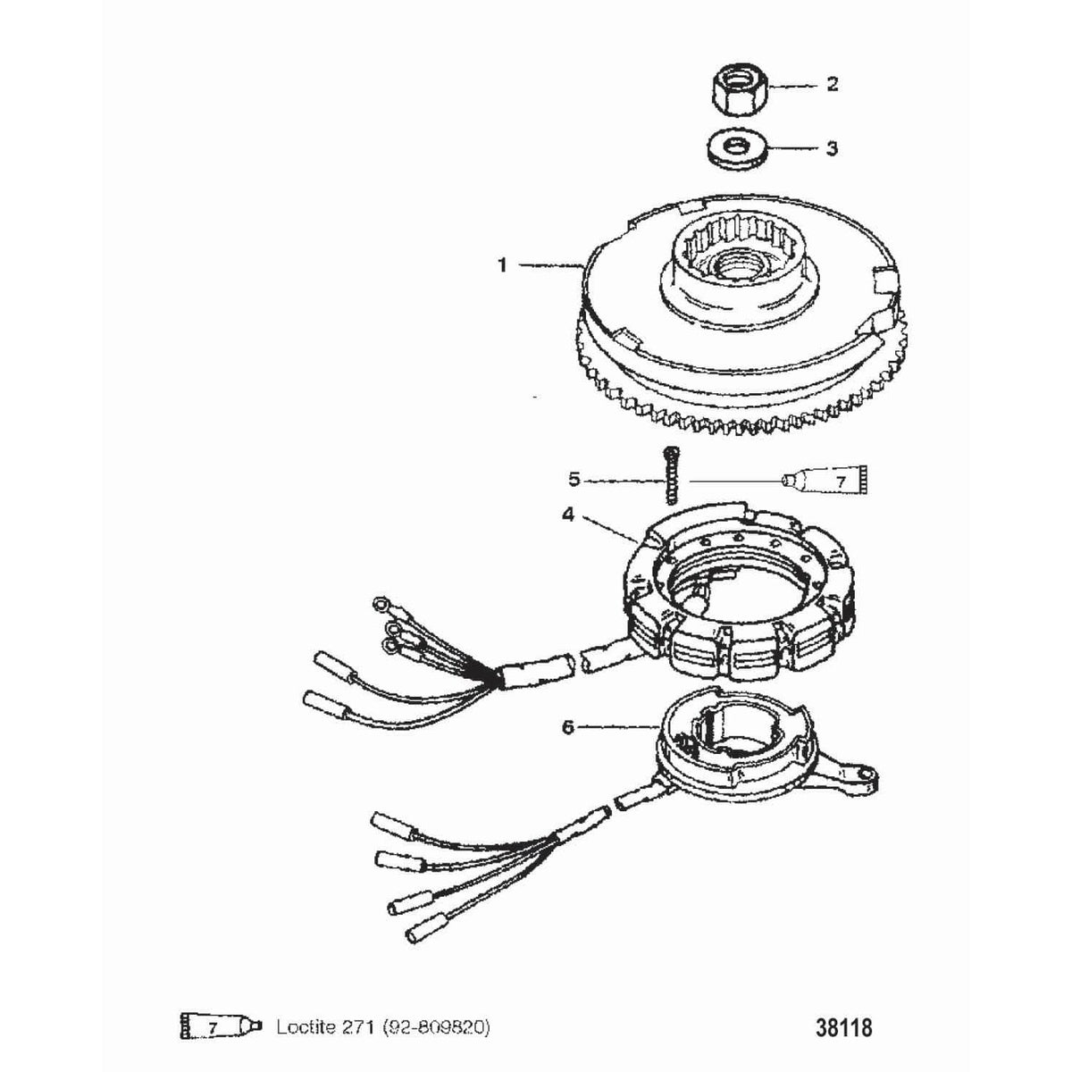 Mercury Marine Qualifies for Free Shipping Mercury Marine Stator Kit #832074A4