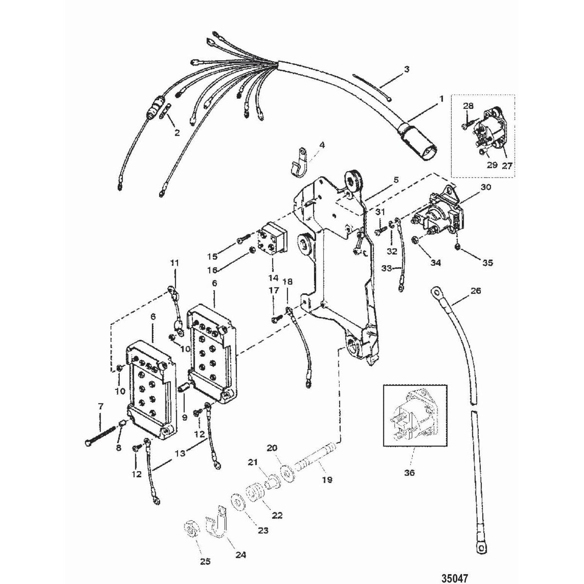 Mercury Marine Qualifies for Free Shipping Mercury Marine Switchbox Assembly #7778A14