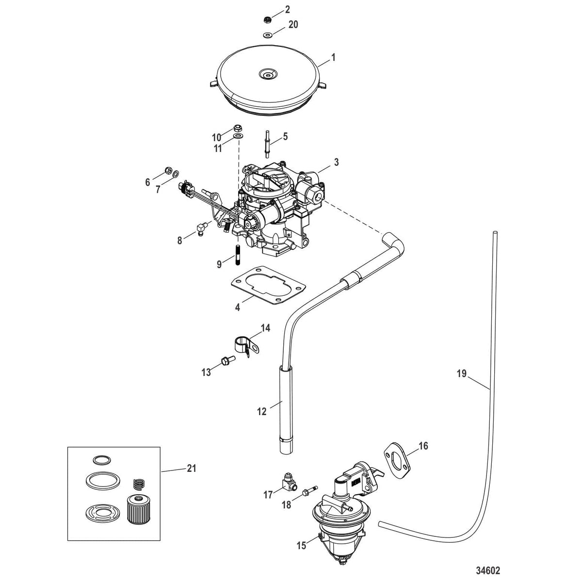 Mercury Marine Qualifies for Free Shipping Mercury Nut 5-pk #862902