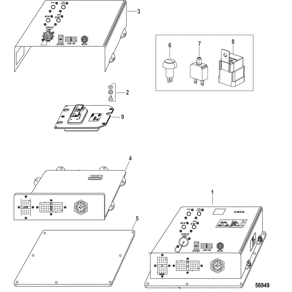 Mercury Marine Qualifies for Free Shipping Mercury Prop Block 2-pk #8M0129072