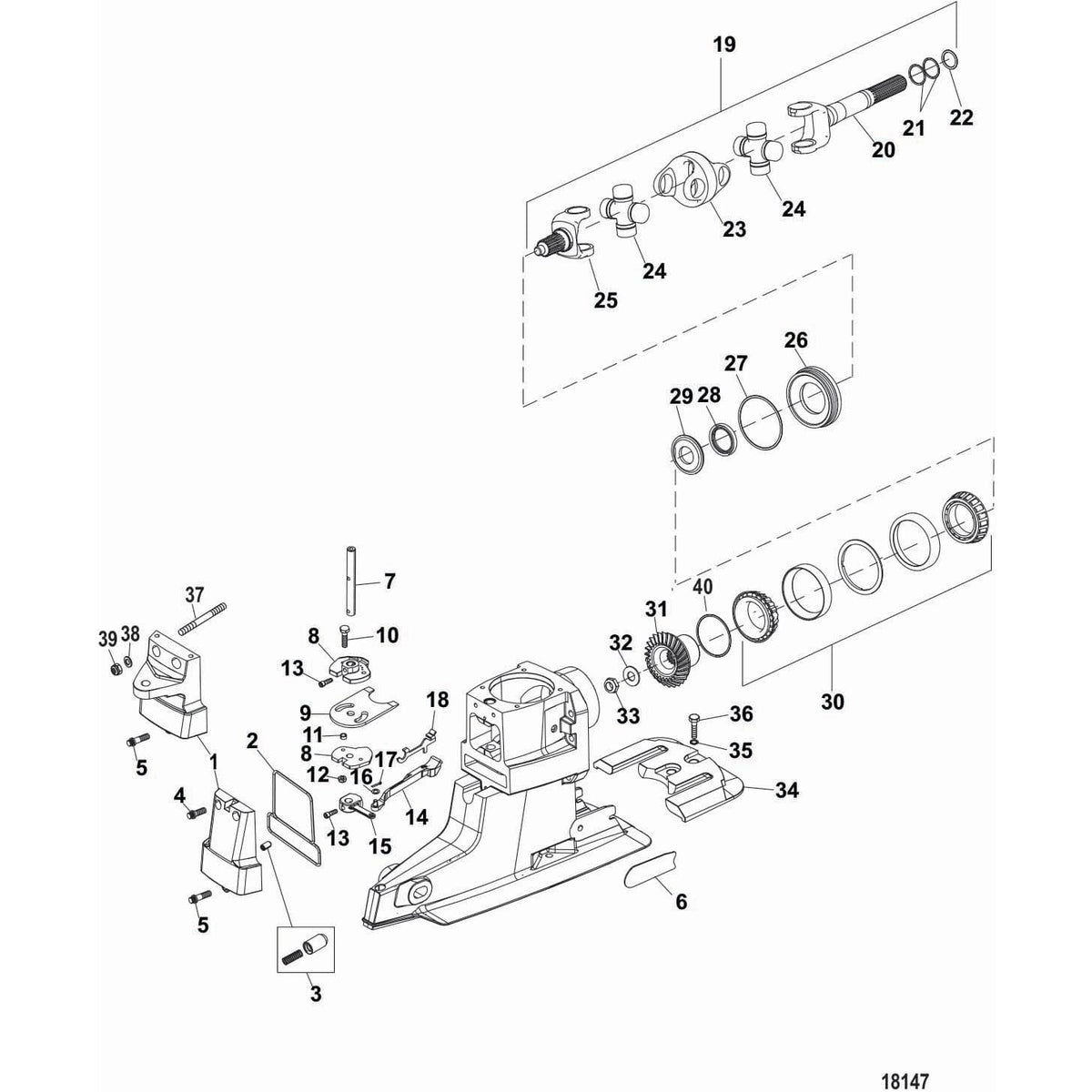 Mercury Marine Qualifies for Free Shipping Mercury Retainer/Seal Kit #11-841026A 2