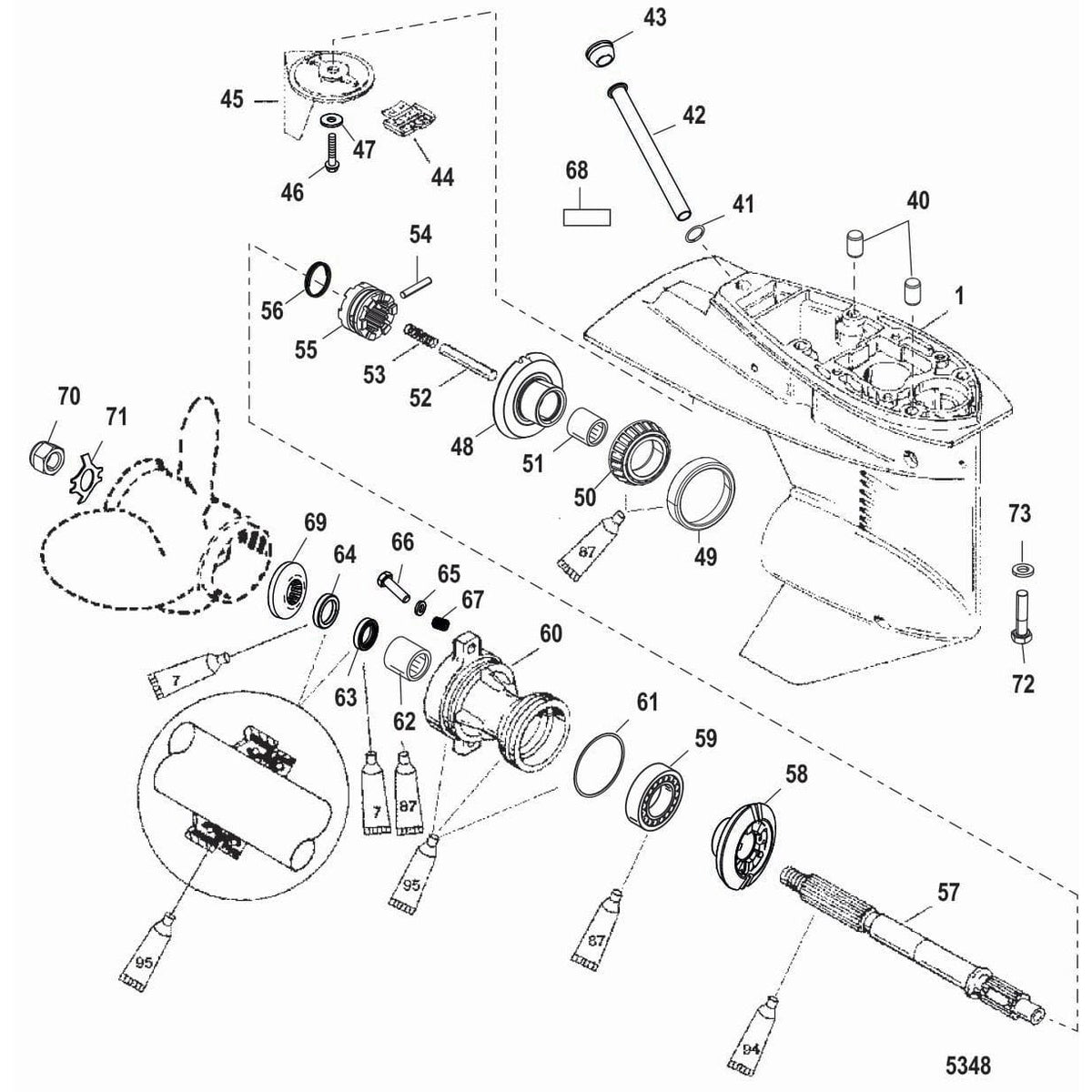 Mercury Marine Qualifies for Free Shipping Mercury Reverse Gear #822163T1