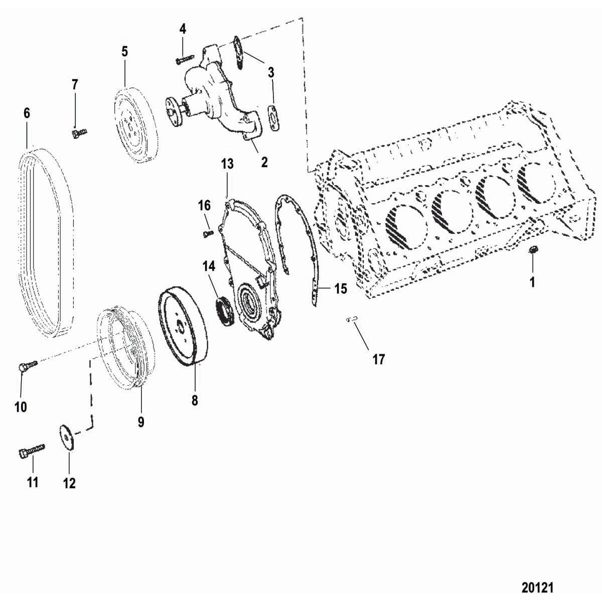 Mercury Marine Qualifies for Free Shipping Mercury Seal Front Crank #26-821947 1