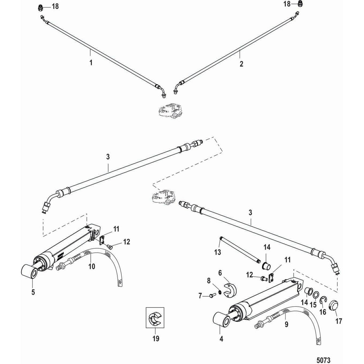 Mercury Marine Qualifies for Free Shipping Mercury Trim Cylinder Assembly Port #8M0118958