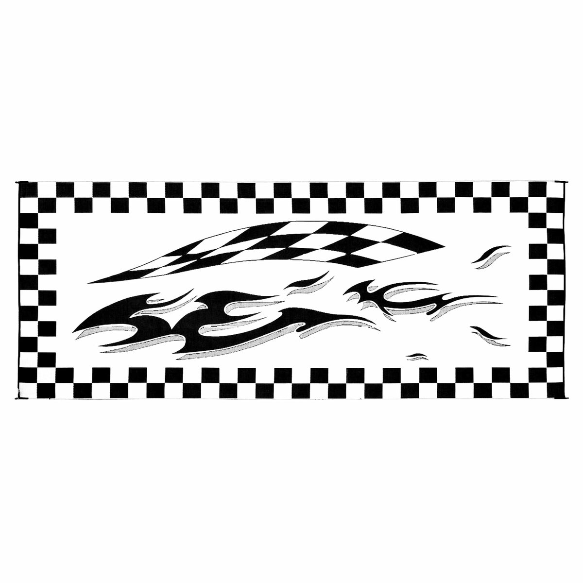 Ming's Mark Qualifies for Free Shipping Ming's Mark CampingGraphic Patio Mat 8' x 20' Checkered Flags #HC1