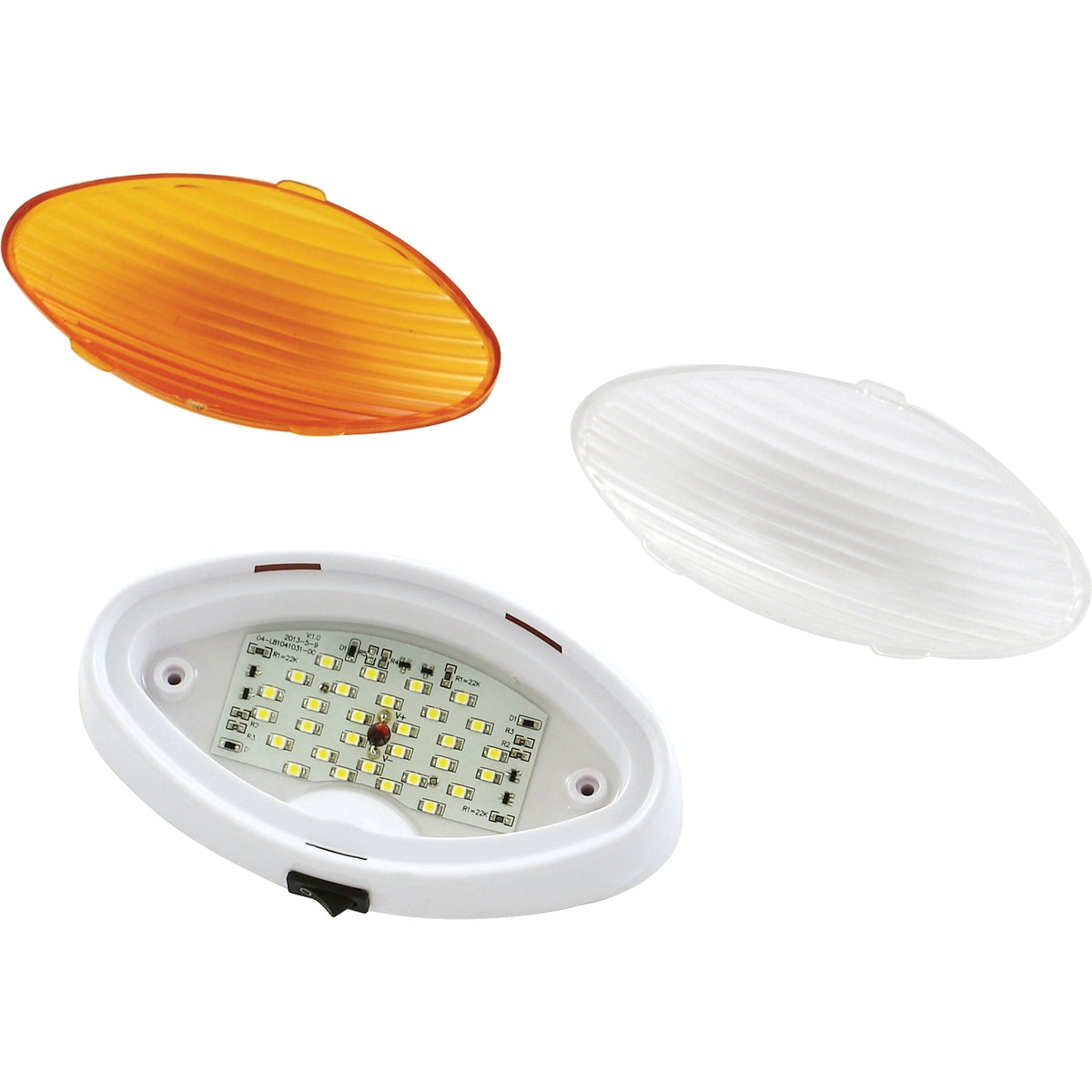 Ming's Mark Qualifies for Free Shipping Ming's Mark LongLife 12v LED Oval Porch Light with Switch White #9090118