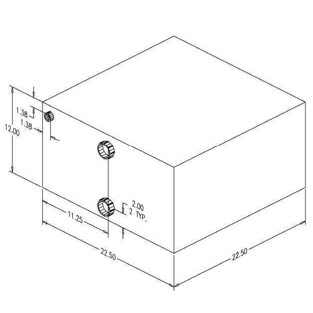 Moeller 23 Gallon Water/Waste Holding Tank #41224