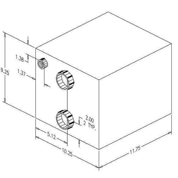 Moeller Not Qualified for Free Shipping Moeller 4 Gallon Water/Waste Holding Tank #41204
