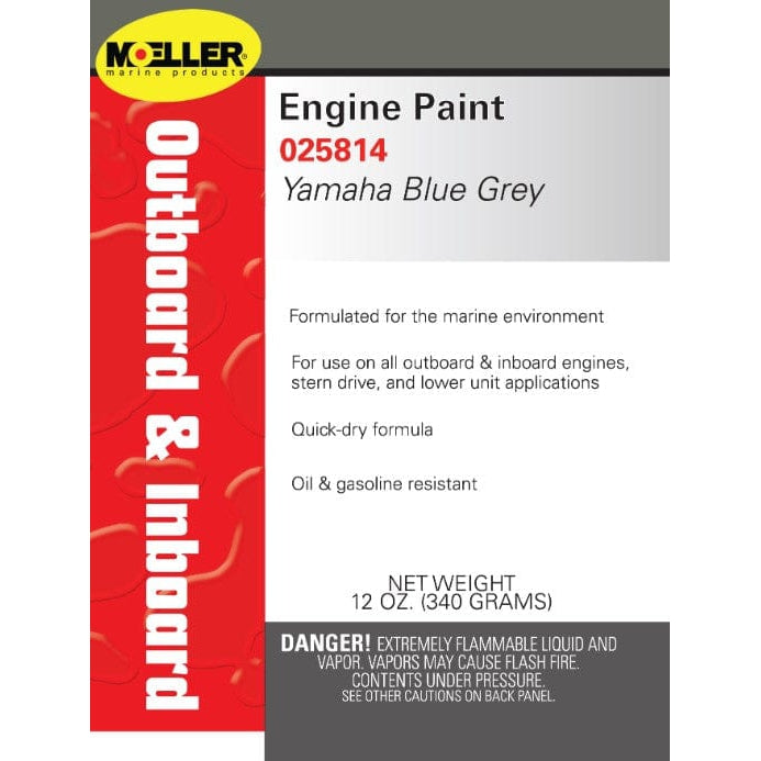 Moeller Qualifies for Free Ground Shipping Moeller Paint Yamaha Blue/Gray 4-Stroke #025814