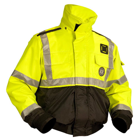 Mustang Survival Qualifies for Free Shipping Mustang Classic Flotation Bomber Jacket ANSI Hi-Vis S #MJ6214T3-239-S-206